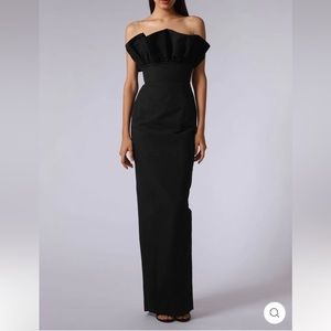 SAU LEE Noah Gown in Black